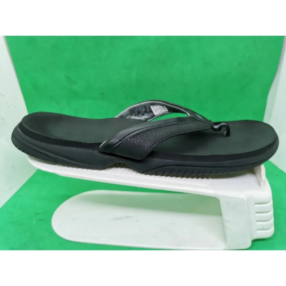 New Balance Womens W6090BK Flip Flop Thongs Comfort Black Size 11